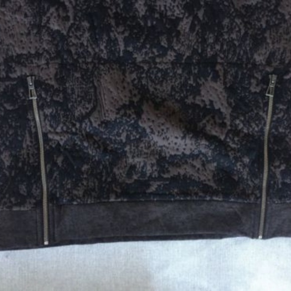 Men's Printed Oversize zip pockets Sweatshirt Dark - Picture 3 of 5